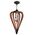 SENORITA: Rustic Large Tuscan Coffee Cherry /Winter Moss Wood Pendant Lights