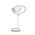 TAZZA: Ellipse Shade with Antique Brass Highlight Table Lamps