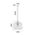 TUILE: Interior Small Embossed Tiled Iron Wine Glass Shape Pendant Lights