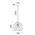 TUILE: Interior Large Embossed Tiled Iron Wine Glass Shape Pendant Lights
