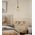TULIP: Interior Bronze Amber / Smokey Black Wine Glass Ribbed Pendant Lights