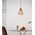TULIP: Interior Bronze Amber / Smokey Black Wine Glass Ribbed Pendant Lights