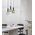 VINTAJ: Retro Interior Ellipse Shape Ribbed Glass Pendant Lights