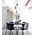 VINUM: Interior Wine Glass Shape Colour Fading Effect Glass Pendant Lights
