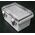 ABS Electrical Enclosure | IP66 Rated | Hinged Clear Lid | Grey Body | by Tobin