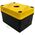 Single Hole Electrical Enclosure | Yellow Lid & Black Base | Durable ABS Plastic | @Each by Tobin