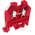 Terminal Din Mount 4mm Red 32A | 32A Current Rating | Din Rail Mountable | Easy Identification | by Tobin
