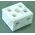 Porcelain Terminal Block 2 Wire Connect | 30A Current Rating | Durable Ceramic Construction | by Tobin