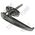 L Handle Locking with CL001 Barrel | Universal Lever Handle | Key Included | by Tobin