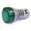 Pilot Light 22mm Hole | 30mm Mount Depth | Green LED | 240V AC | by Tobin