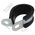 Fixing Clip 25mm Steel Clip | Black PVC Liner | Secure Conduit Fixing | by Tobin