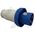 Straight Plug 63A 240VAC 2P+E | IP67 Rated | IEC 309 Compliant | Heavy Duty | by Tobin