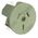 Panel Mount Unswitched Socket 15A | White Finish | Compatible with 1.2mm Panels | by Tobin