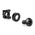 Heavy Duty M6 Cage Nuts, Washer & Screw Set | Black Coated | Pack of 50 | by SERVEREDGE