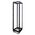 45RU 4 Post Open Frame Rack | Adjustable Depth | Steel Construction | Powder Coated Finish | by SERVEREDGE