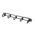 1RU Horizontal 5 RING Cable Management Rail | Steel Construction | Efficient Cable Organization | Improves Airflow | by SERVEREDGE