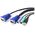 3m 3-in-1 KVM Cable | PS2, USB & VGA Connectors | Flexible Server Connections | by SERVEREDGE
