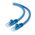 CAT6 Network Cable 0.3m Blue | 50-Micron Gold-Plated Connectors | Snagless Design | by SERVEREDGE