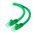 CAT6 Network Cable 5m Green | 50-Micron Gold-Plated Connectors | Snagless Design | by SERVEREDGE