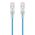 1m Blue Ultra Slim Cat6 Network Cable | 28AWG | 50u Gold Plated Connectors | UTP Design | by SERVEREDGE