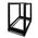 18RU 4 Post Open Frame Rack | Adjustable Depth | Unassembled | by SERVEREDGE