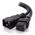 IEC LOCK 0.5m IEC C19 to IEC C20 Power Extension Cord | Secure Locking Mechanism | Flexible Length | by SERVEREDGE
