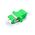 LCA/F to LCA/F Single Mode Duplex OS2 Fibre Adapter | Low Insertion Loss | Durable Green Housing | by SERVEREDGE