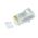 RJ45 Cat6 Unshielded Plug | Compatible with Solid & Stranded Cables | Clear Color | @Pack of 50 | by SERVEREDGE