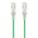 2m Green Ultra Slim Cat6 Network Cable | 28AWG | 50u Gold Plated Connectors | Flexible Design | by SERVEREDGE