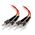 Multi Mode Duplex LSZH Fibre Cable 62.5/125 OM1 | 1m Length | ST-ST Connector | 100% Optically Tested | by SERVEREDGE