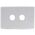 2 Gang Wall Plate | Clipsal Compatible | Durable White Finish | Easy Installation | by SERVEREDGE