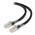 3m Black 10G Shielded CAT6A LSZH Network Cable | 500 MHz Bandwidth | Gold Plated RJ45 Connectors | Low Smoke Zero Halogen Jacket | by SERVEREDGE