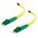 Single Mode Duplex LSZH Fibre Cable | 0.5m Length | 9/125 Microns | 100% Optically Tested | by SERVEREDGE