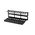 4RU Horizontal Cable Management | T Finger Design | Durable Metal Construction | Powder Coated Finish | by SERVEREDGE