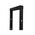 45RU 2 Post Metal Open Frame Rack | Durable Powder Coated Finish | Optimal Airflow Design | by SERVEREDGE