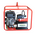 Portable Diesel Generator L100E | 5 kW Power Output | Key & Pull Start | Mine Spec Features | by Genelite