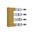 Allen-Bradley 1492CJLJ64 Center Jumper Plug-In Type 4 Pole Yellow