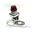 Allen-Bradley 800TQ24R Red Pilot Light 30.5mm Metal Type 4/13