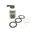 Allen-Bradley 800TJ17KA7B Selector Switch 3 Position Knob/Wing Lever