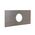 Allen-Bradley 800HY59J Pushbutton Legend Plate Jumbo Size Grey