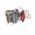Allen-Bradley 800TE12M6A Mushroom Pushbutton with Cylinder Lock