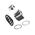 Allen-Bradley 800TCQAH2B 30mm Momentary Pushbutton with LED and Extended Head