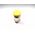 Allen-Bradley 800MRN56Y Yellow Mushroom Button