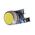 Allen-Bradley 800FMF5MX10 Yellow Non-Illuminated Round Metal Momentary Push Button