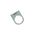Allen-Bradley Legend Plate 800F34WE186 Reset White with Black Text