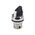 Allen-Bradley 800FMSM22MX20 Illuminated Round Metal Selector Switch