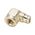 Push-in Connector 90° NPTF Female Thread | Brass Construction | Easy Installation | Pack of 5 | by Wurth