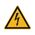 Safety and Warning Sign | Dangerous Electrical Voltage | Self-Adhesive & Durable PVC | Black and Yellow | @Pack of 100 | by Wurth