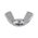 Wing Nut A4 Stainless Steel | Edged Wing Shape | M5 Thread | Plain Finish | @Pack of 10 | by Wurth