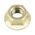 Hexagon Nut with Flange M6 | Zinc Plated Yellow | High Tensile Class 8 | @Pack of 50 | by Wurth